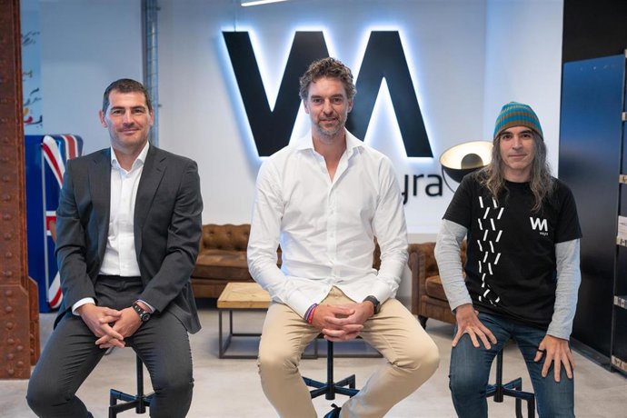 Acto de presentación de la plataforma GameChangers3, en el que han estado presentes Pau Gasol, Iker Casillas y Chema Alonso, Chief Digital Officer de Telefónica.