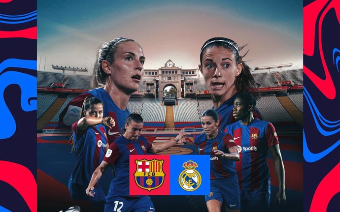 El Bara Femení - Real Madrid de la Liga F 2023/24 se disputará en el Estadi Olímpic Lluís Companys