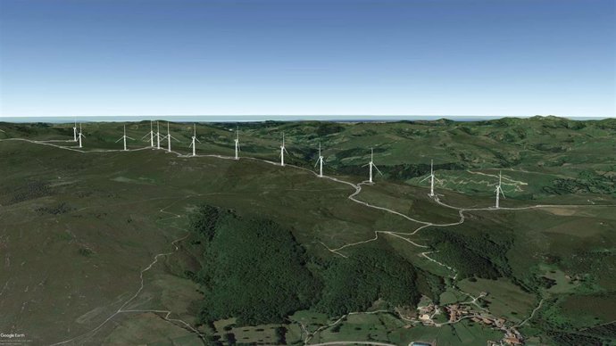 Archivo - Imágenes del proyecto eólico de El Escudo.