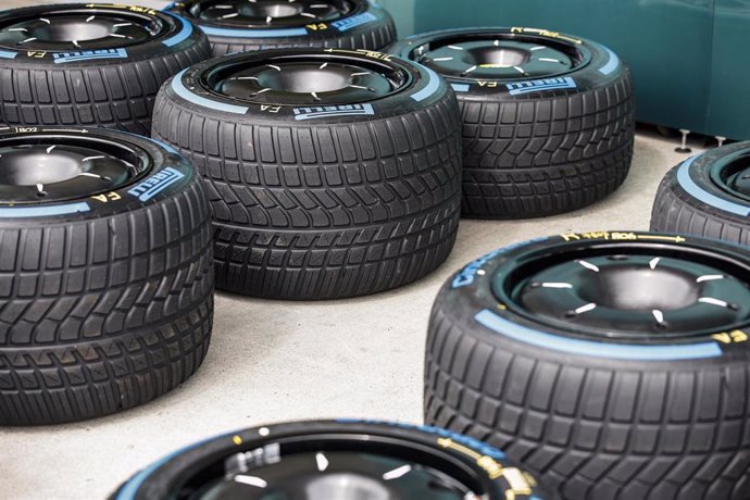 Neumáticos Pirelli, en el GP de Japón 2023. 