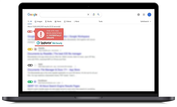 SpyHunter Web Security seamlessly integrates with popular web browsers and alerts users about potentially harmful websites before they are opened.