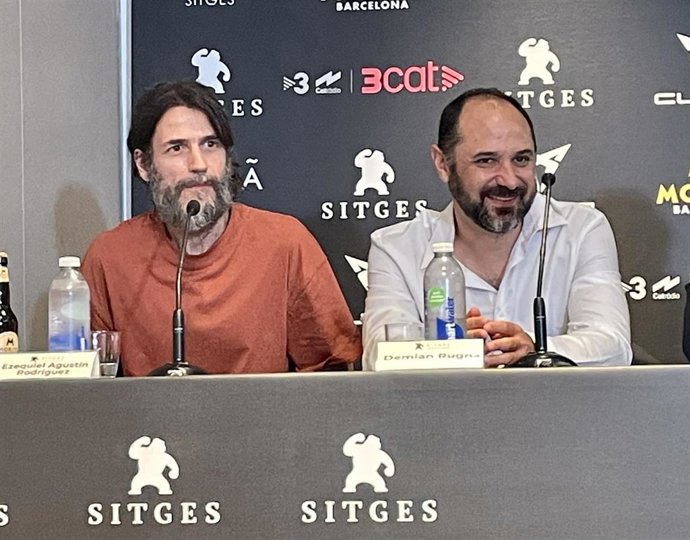 El actor Ezequiel Rodríguez y el director Demián Rugna