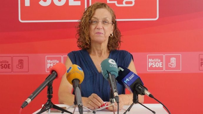 La secretaria general de los socialistas melillenses, Gloria Rojas