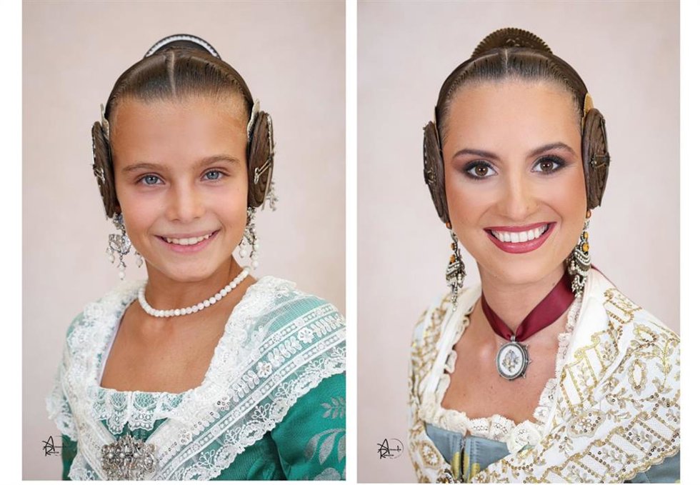 M Estela Arlandis Ferrando y Marina García Arribas, falleras mayores de Valncia 2024