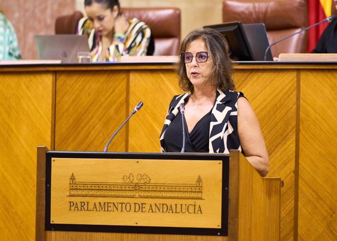 Catalina García, este martes en el Parlamento