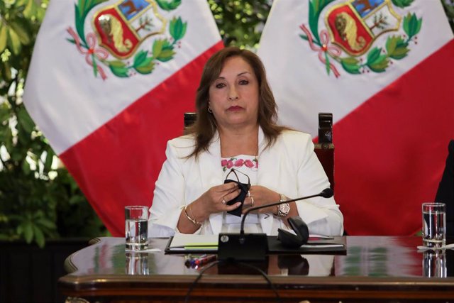 Archivo - La presidenta peruana, Dina Boluarte