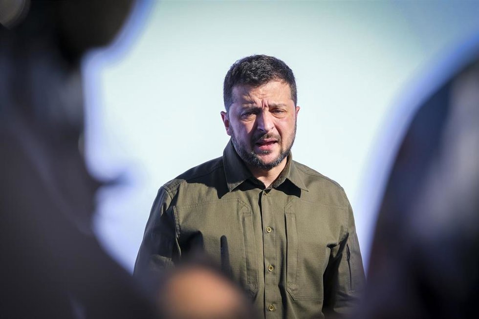 El presidente de Ucrania, Volodimir Zelenski, durante la cumbre de la Comunidad Política Europea (CPE) en Granada, España