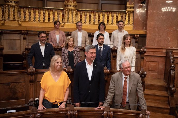 Archivo - Els regidors del grup municipal de Junts a l'Ajuntament de Barcelona