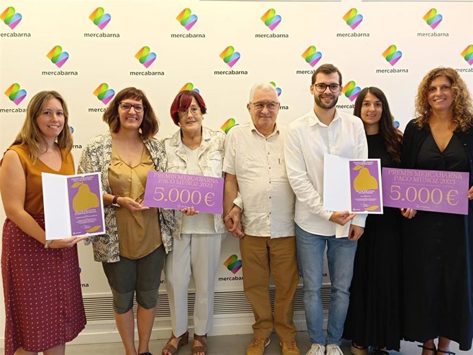 Representantes de Casa Ametller Grup y de la Federación de entidades Calbria 66