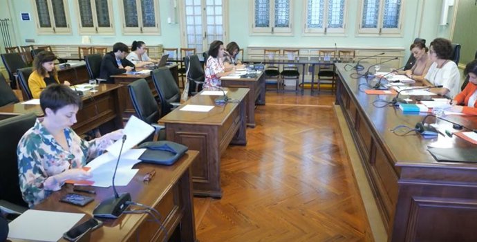 Diputados en la Comisión de Asuntos Institucionales y Generales.