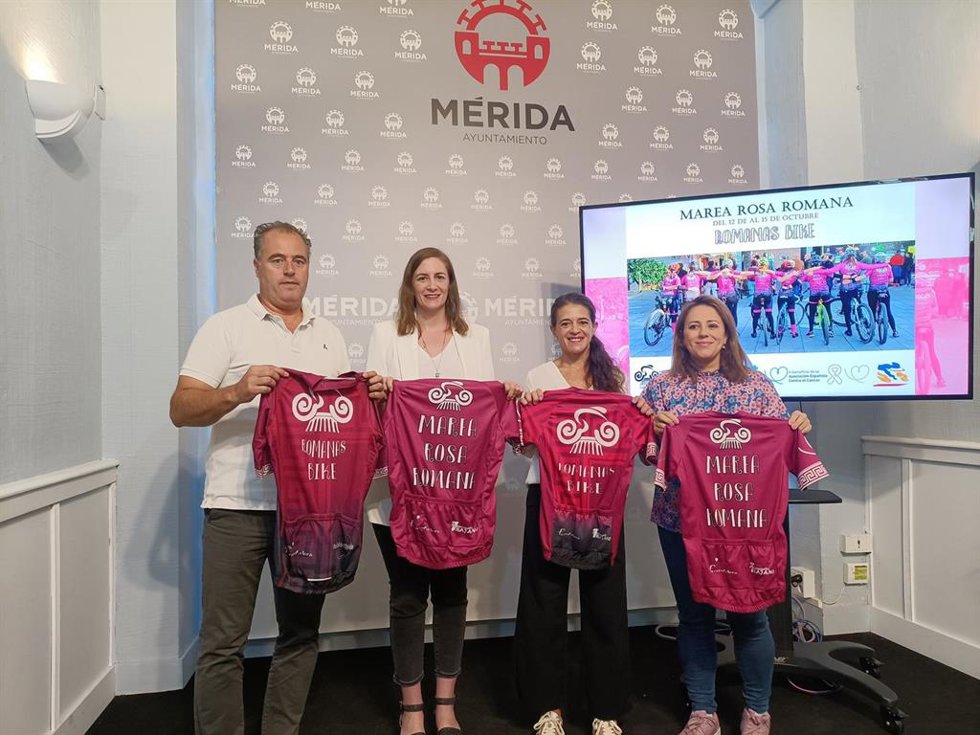 Presentación del reto Marea Rosa Romana este miércoles en el Ayuntamiento de Mérida