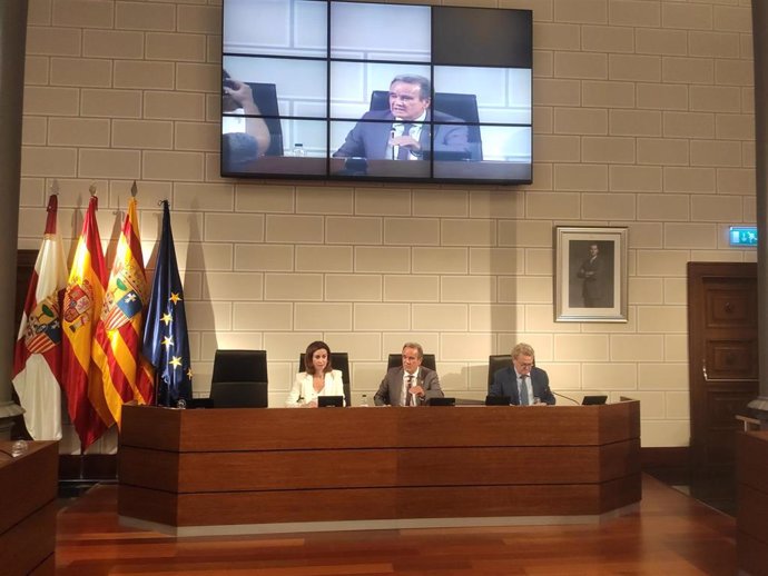 Pleno de la Diputación Provincial de Zaragoza.