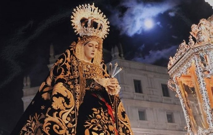 Archivo - Virgen de la Soledad, en imagen de archivo