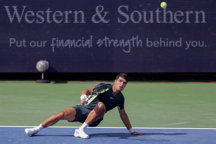 Archivo - El tenista español Carlos Alcaraz, en el US Open 2023.  