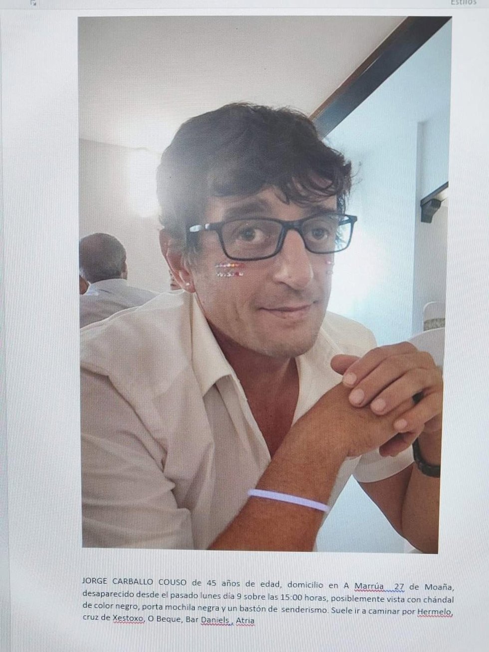 Persona desaparecida desde el lunes en Moaña (Pontevedra)