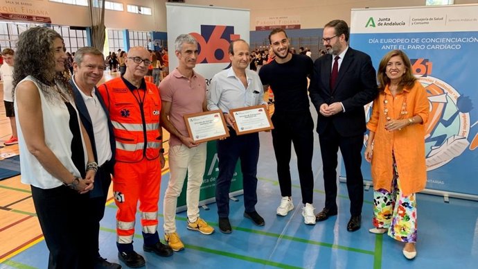 Autoridades en el cardiomaratón.