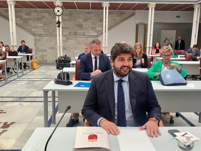 El presidente de la Región de Murcia, Fernando López Miras