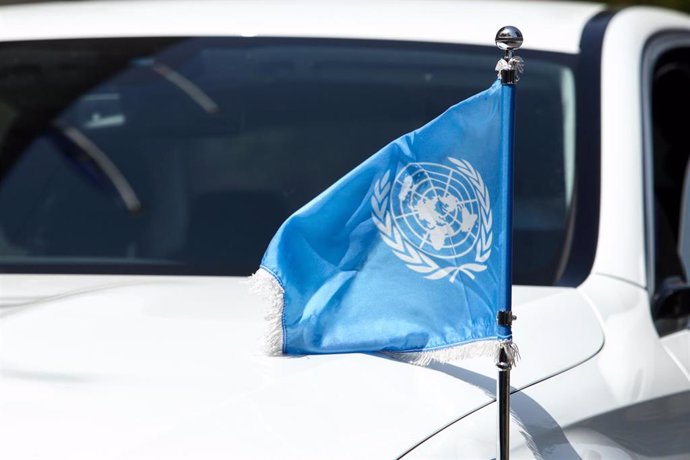 Archivo - Bandera de la ONU  