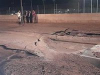 Emaya trabaja en una avería en una arteria de agua que este miércoles provocó una inundación en Son Rapinya