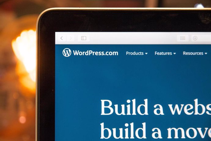 Interfaz de inicio de WordPress