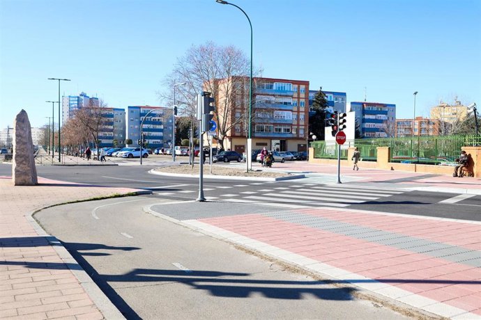 Archivo - Carril bici en Valladolid