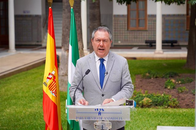 El secretario general del PSOE de Andalucía, Juan Espadas, en una imagen de archivo.