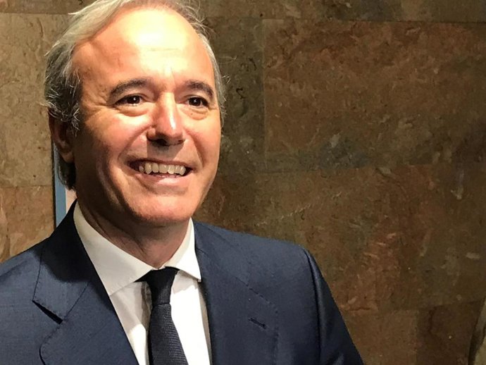 Archivo - El presidente del Gobieno de Aragón, Jorge Azcón