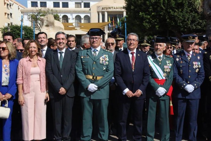 Actos de la Guardia Civil con motivo de la festividad de la Virgen del Pilar en Rincón de la Victoria