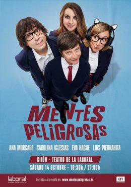 Cartel del espectáculo de humor 'Mentes Peligrosas'