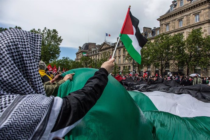 Archivo - Arxivo - Manifestacions a favor del poble palestí a París (Arxiu)