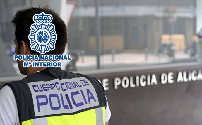 Agente de la Policía Nacional en Alicante