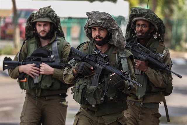 Imagen de archivo de militares de Israel en Sderot. 