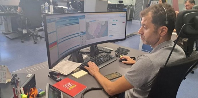 La sala del 112 en el Edificio Pignatelli.