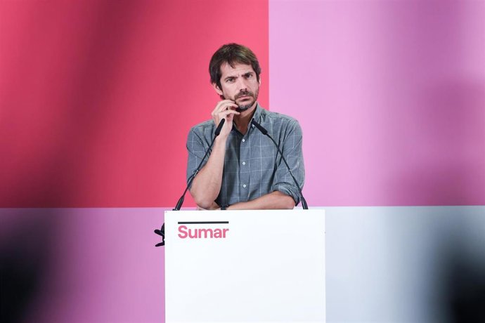 El portavoz de Sumar, Ernest Urtasun, a 2 de octubre de 2023, en Madrid (España).