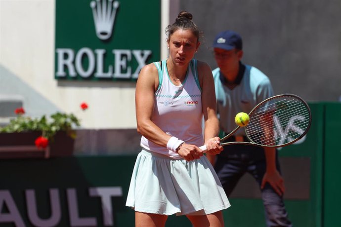 Archivo - La tenista española Sara Sorribes durante un torneo