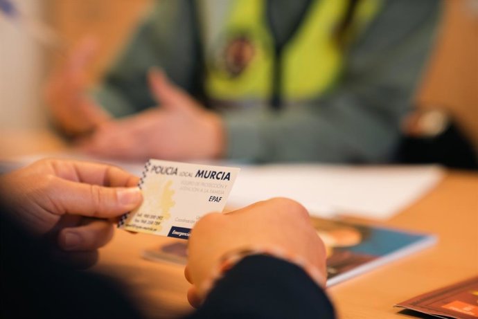 Imagen de una intervención de la EPAF de la Policía Local de Murcia