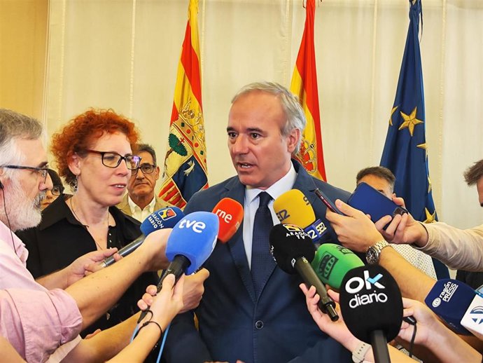 El presidente del Gobierno de Aragón, Jorge Azcón