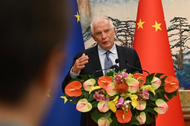 Josep Borrell, Alto Representante de Política Exterior de la UE, durante una visita a Pekín