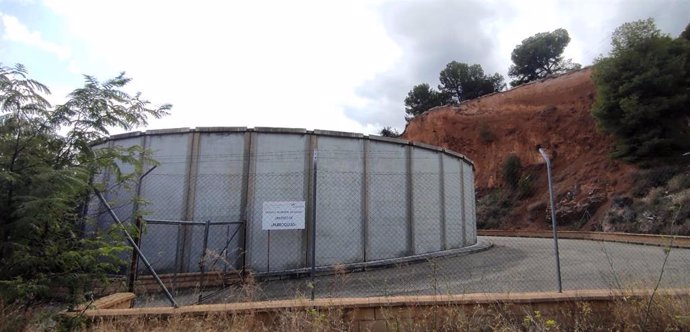 Depósito de agua del sistema de abastecimiento de Jaén.