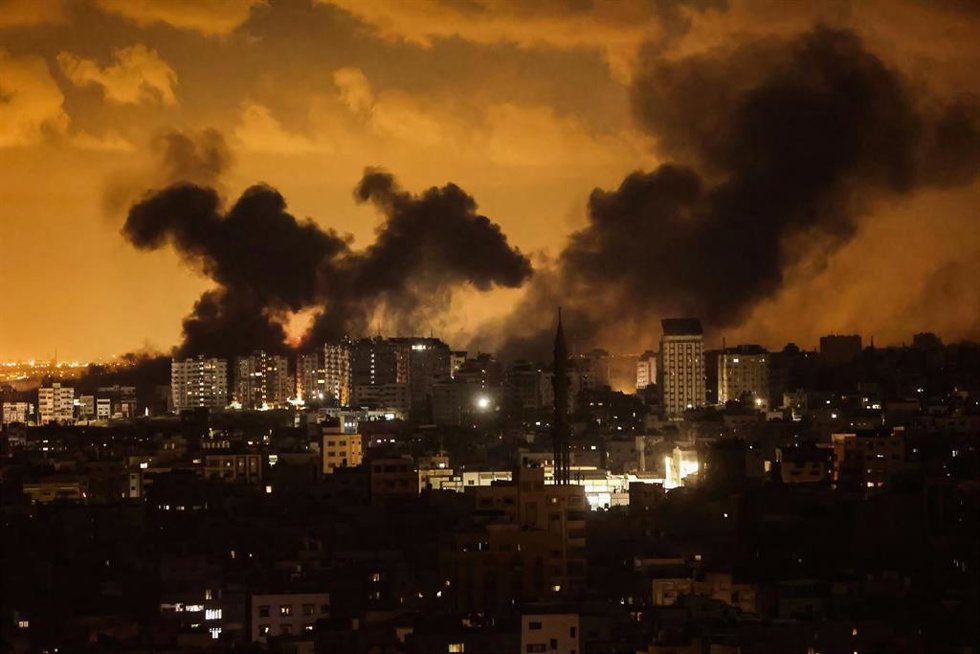Bombardeo sobre la Franja de Gaza