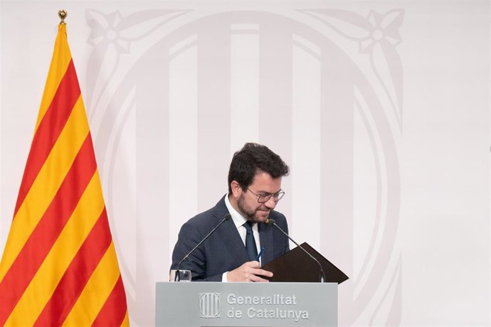 Archivo - El president de la Generalitat, Pere Aragons. Archivo.