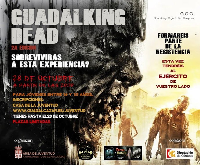 Cartel del 'Guadalking Dead' 2023.