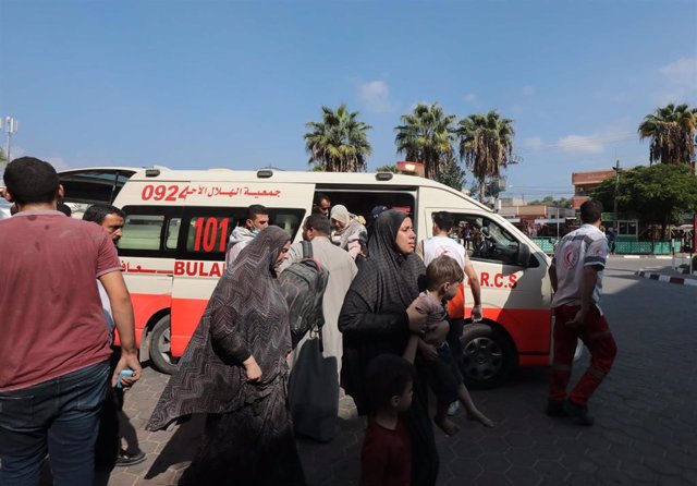Imagen de una ambulancia en la Franja de Gaza 