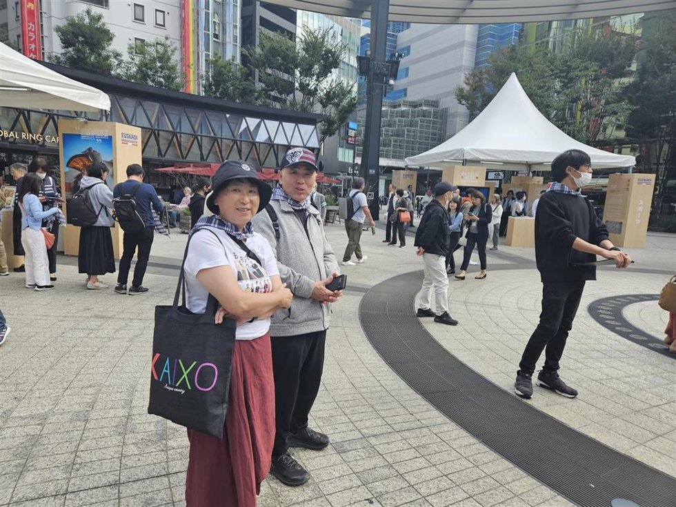 Japoneses en la Basque Week (Semana Vasca) que se celebra en Tokyo (Japón)