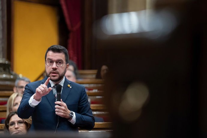 El president de la Generalitat de Catalunya, Pere Aragons