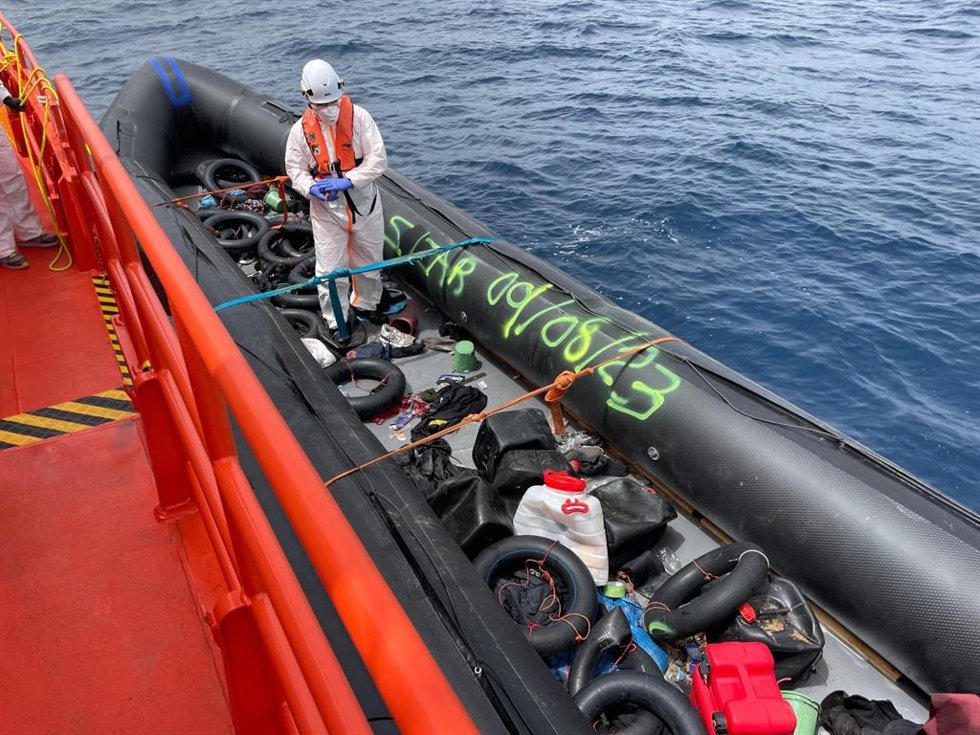Archivo - Rescate de Salvamento Marítimo en aguas cercanas a Fuerteventura