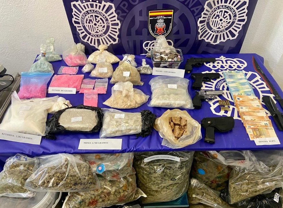 Droga intervenida en una operación policial