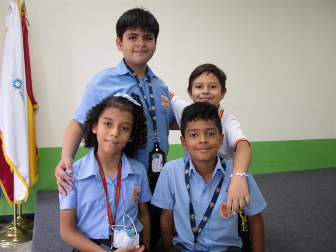 Niños del colegio Fundación Padre Arrupe