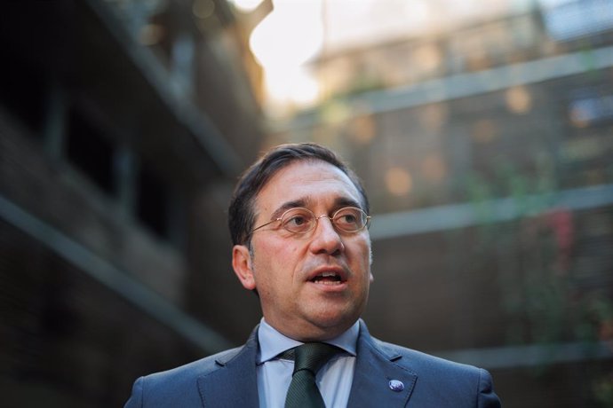 El ministro de Asuntos Exteriores, Unión Europea y Cooperación en funciones, José Manuel Albares, durante una entrevista para Europa Press, a 10 de octubre de 2023, en Madrid (España). José Manuel Albares Bueno es un diplomático y político español que e