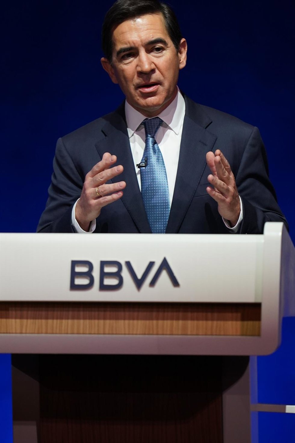 Archivo - El presidente de BBVA, Carlos Torres Vila